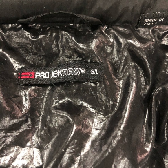 ProjekRaw Men’s Black Puffer Vest size Large - Picture 6 of 16